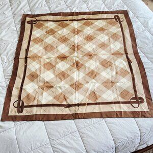 Ann Taylor equestrian silk scarf